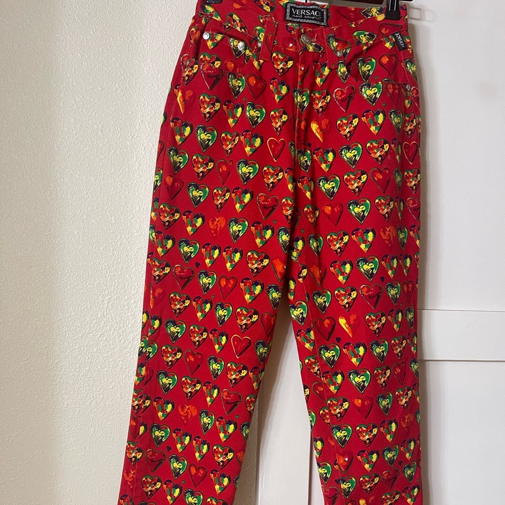 Versace high wasted pants